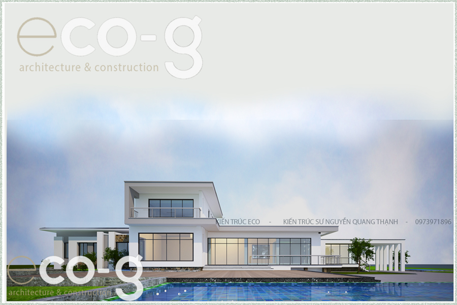 Thiết kế biệt thự vườn hiện đại 1 tầng