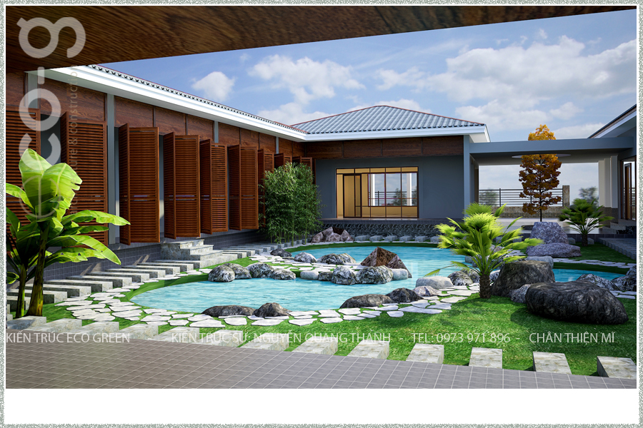 Biệt thự vườn 1 tầng