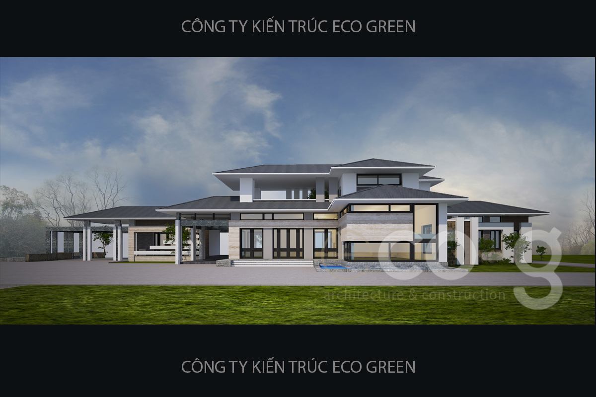 Thiết kế biệt thự vườn 1 tầng Sài gòn