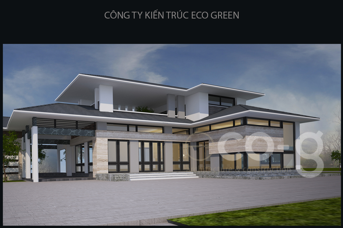 Thiết kế biệt thự vườn 1 tầng Sài gòn