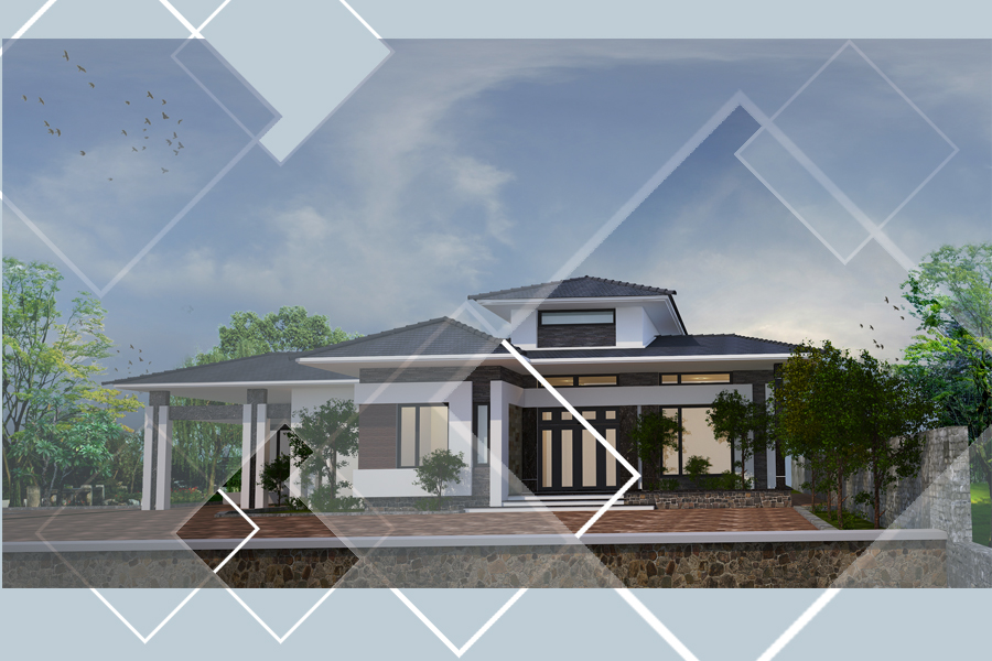 Thiết kế biệt thự, biệt thự Hòa Bình