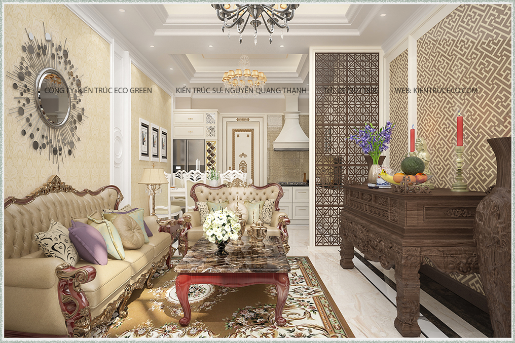Thiết kế nội thất liền kề a Nam