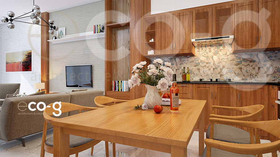 Thiết kế nhà liên kế, nhà lô 4 tầng