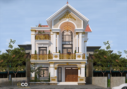 THI CÔNG TRỌN GÓI THIẾT KẾ KIẾN TRÚC TÂN CỔ ĐIỂN 2 TẦNG ANH LINH-XÂM TRONG-HƯNG YÊN