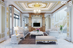 THIẾT KẾ NỘI THẤT BIỆT THỰ TÂN CỔ ĐIỂN 