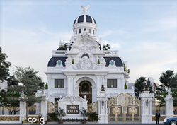 THIẾT KẾ KIẾN TRÚC BIỆT THỰ TÂN CỔ ĐIỂN PHÁP MÁI MANSARD
