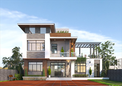 THI CÔNG TRỌN GÓI BIỆT THỰ HIỆN ĐẠI 2 TẦNG MÁI BẰNG A TÌNH KHOÁI CHÂU HƯNG YÊN